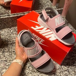 Pink Nike Tanjun Sandals